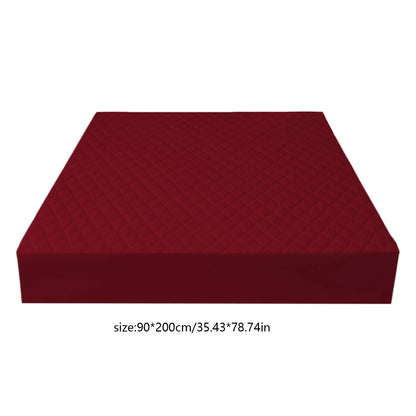 Waterproof Mattress Protector, Quilted Coolings Fitted Bed Mattress Cover Pad, Soft Breathable Noiseless Bed Pad Topper, Coolings Fiber Ultras Soft Breathable Bed Mattress Cover, 90X200Cm